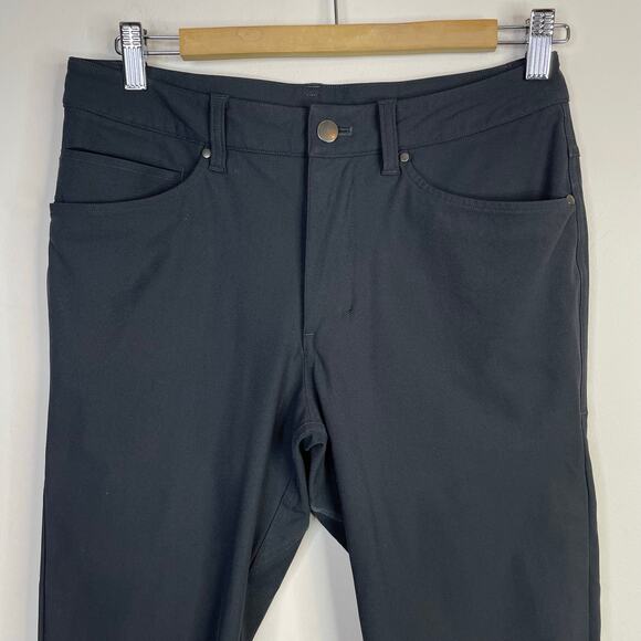 Lululemon ABC Pant Slim Warpstreme Obsidian Gray Stretch 5 Pocket Pants mens 28 - Picture 4 of 17